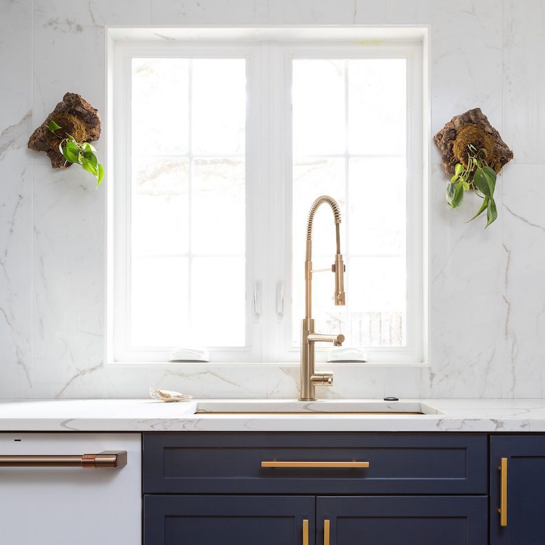 Photo of a kitchen designed for a wine lover