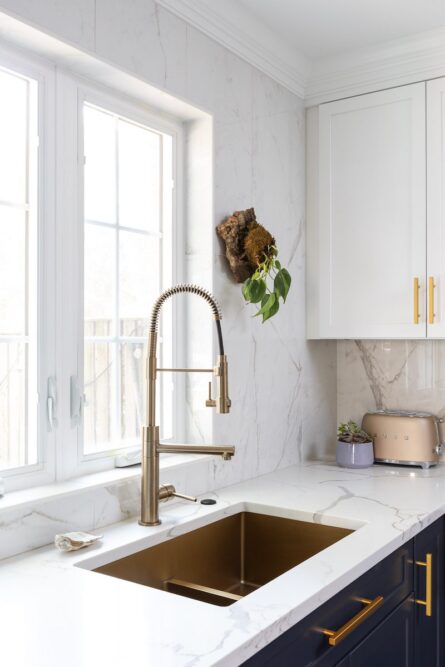 Photo of a kitchen designed for a wine lover