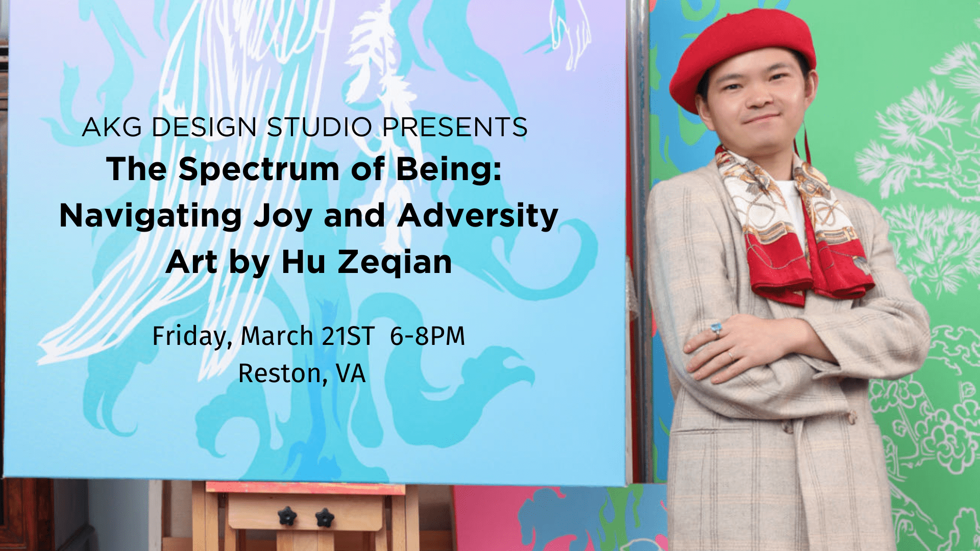 AKG Design Studio is thrilled to invite you to the opening reception of "Enlightened by the wind" a solo exhibition featuring the captivating works of internationally acclaimed artist, Hu Zeqian