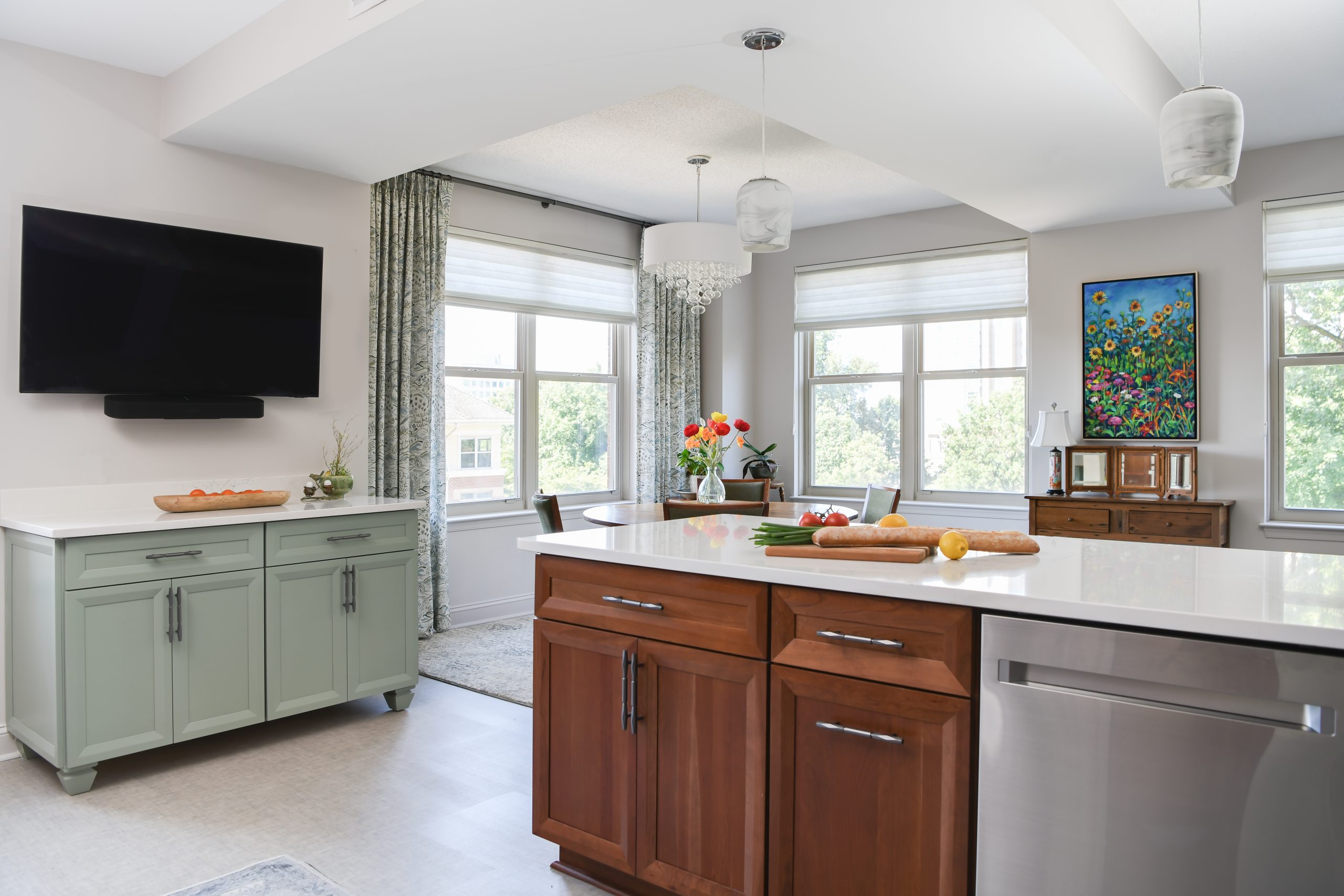 Photo of a kitchen remodel in Reston VA