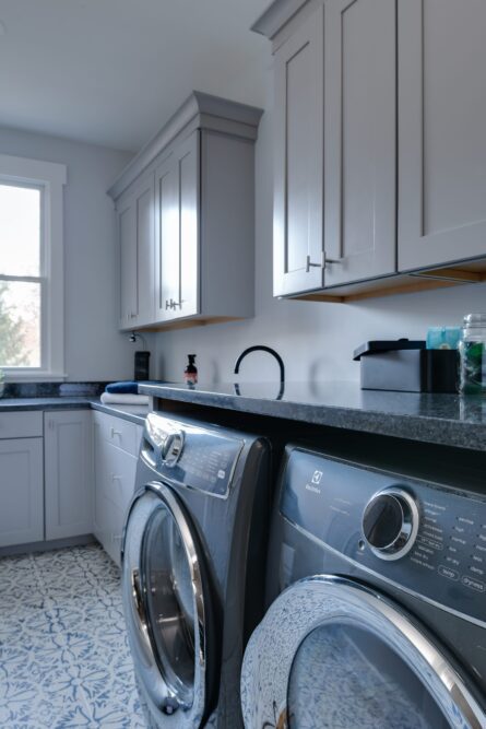 Photo of the laundry room which was part of the home design project