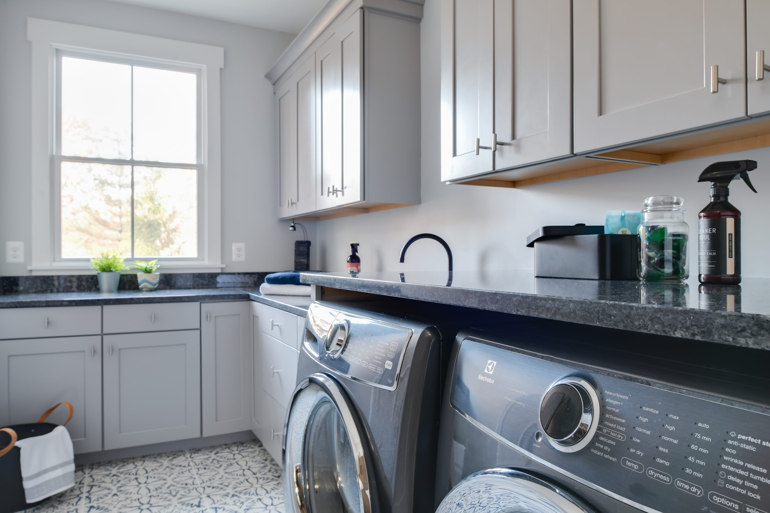 Photo of the laundry room which was part of the home design project
